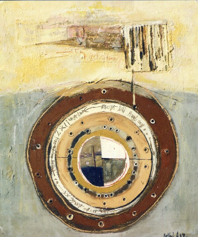 Œil de Mémoire, mixed media painting