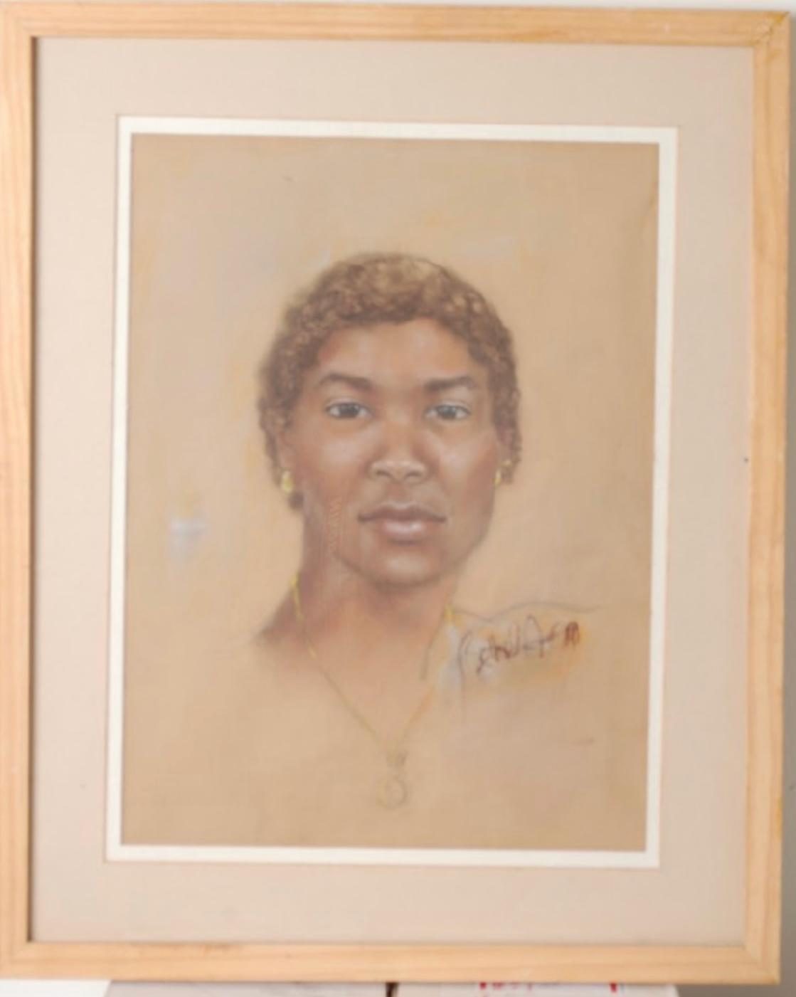 Regard Doré, Soft pastel on paper