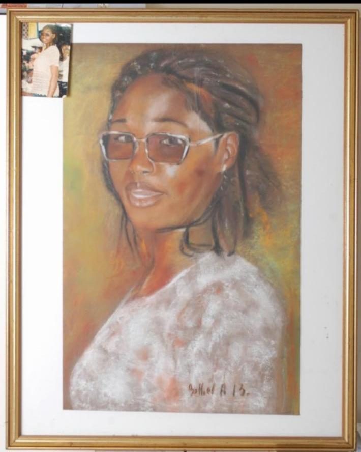 Étude au Soleil, Soft pastel on paper